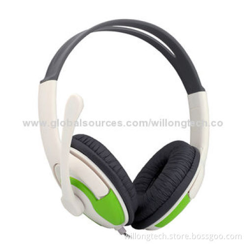 Computer Headphones with Microphone for School, 1.2/1.5m Cable Length